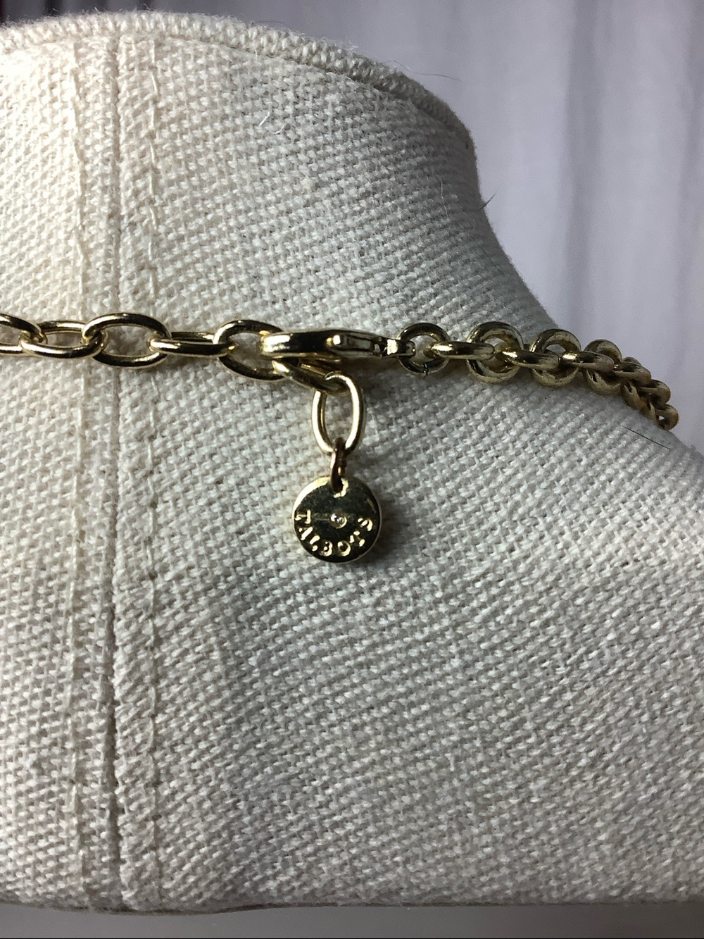 Talbots Gold-Tone Necklace with Yellow and Clear Stones - Picture 4 of 4